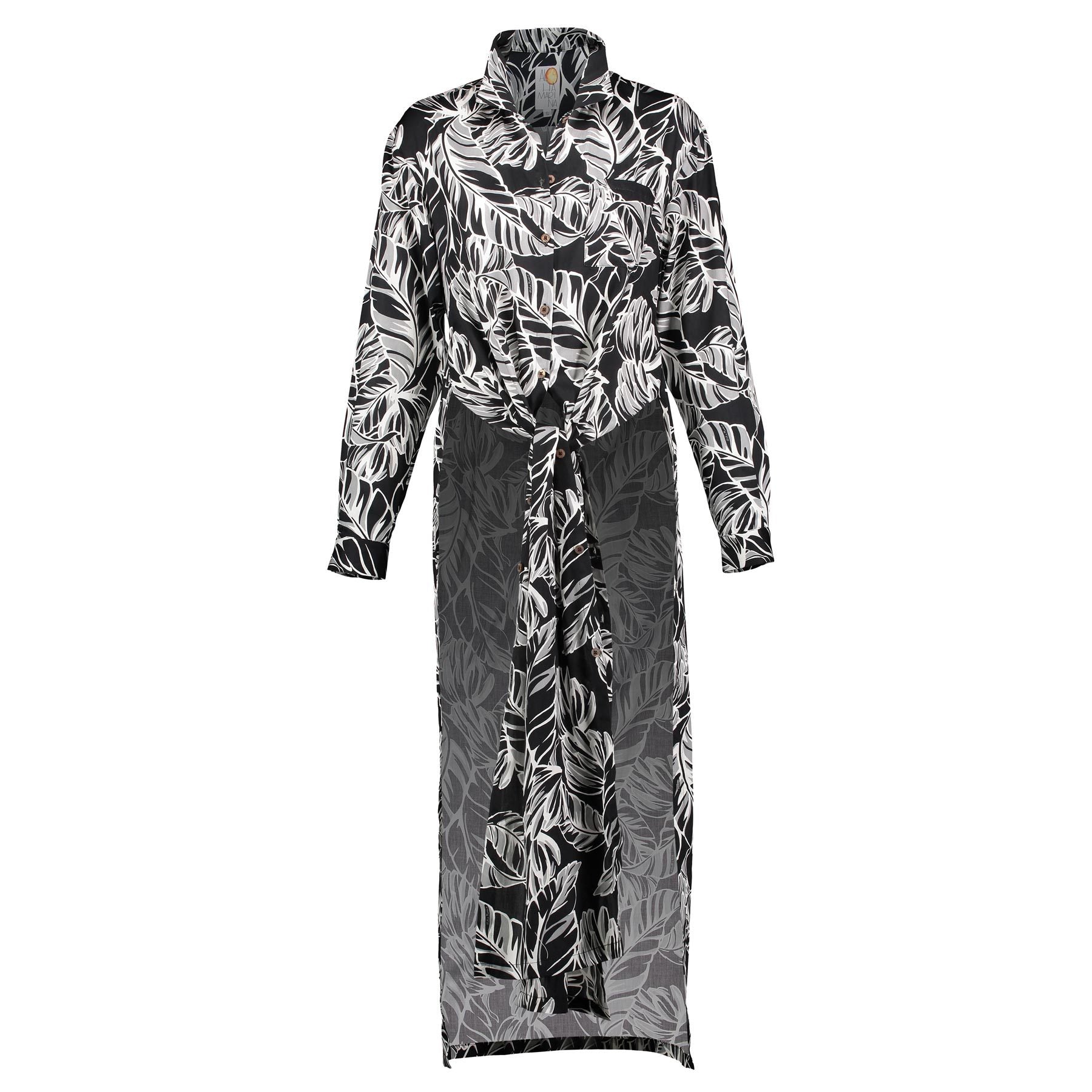 Hanalei Shirt Dress - Black