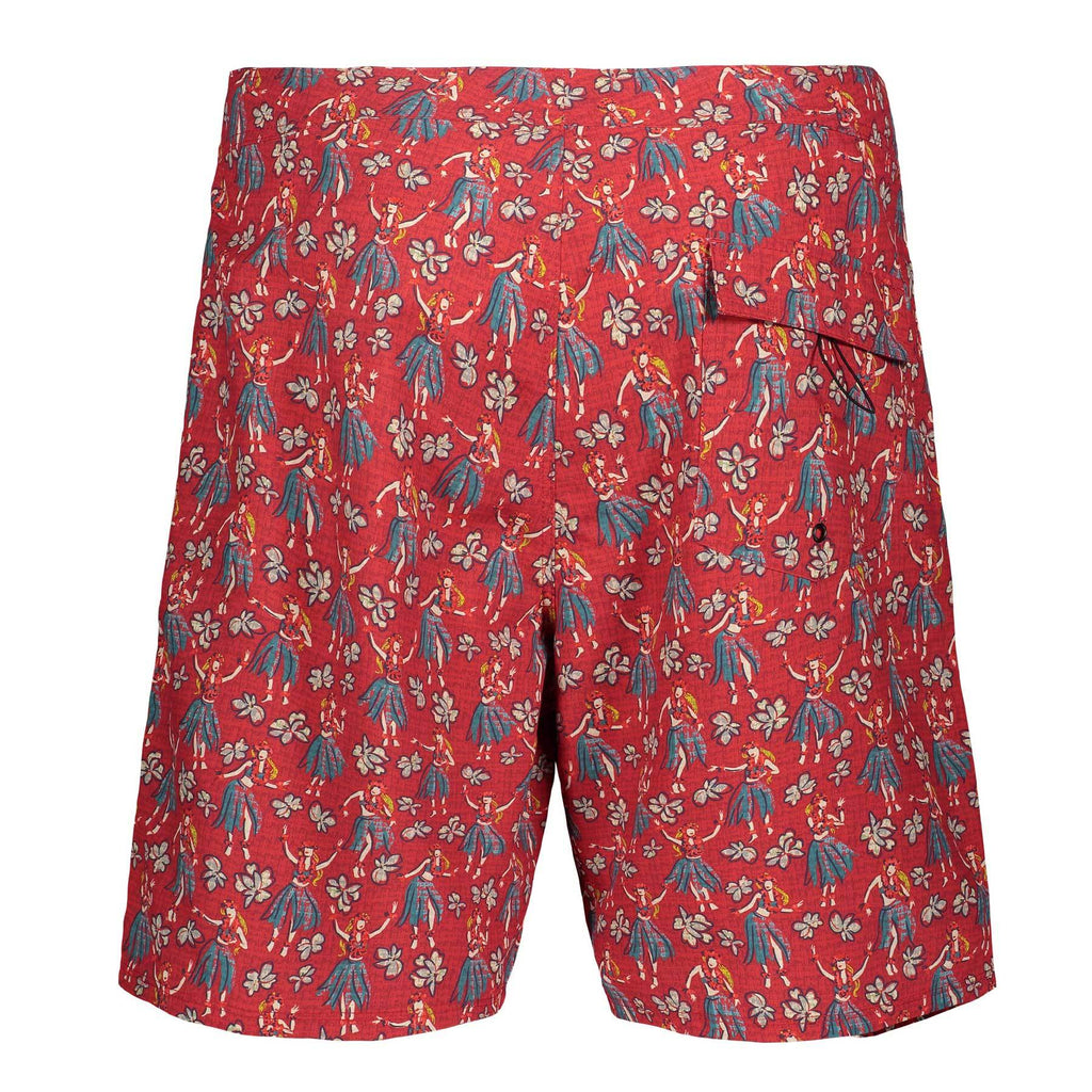 Aloha Marina Lihue Board Short - Red