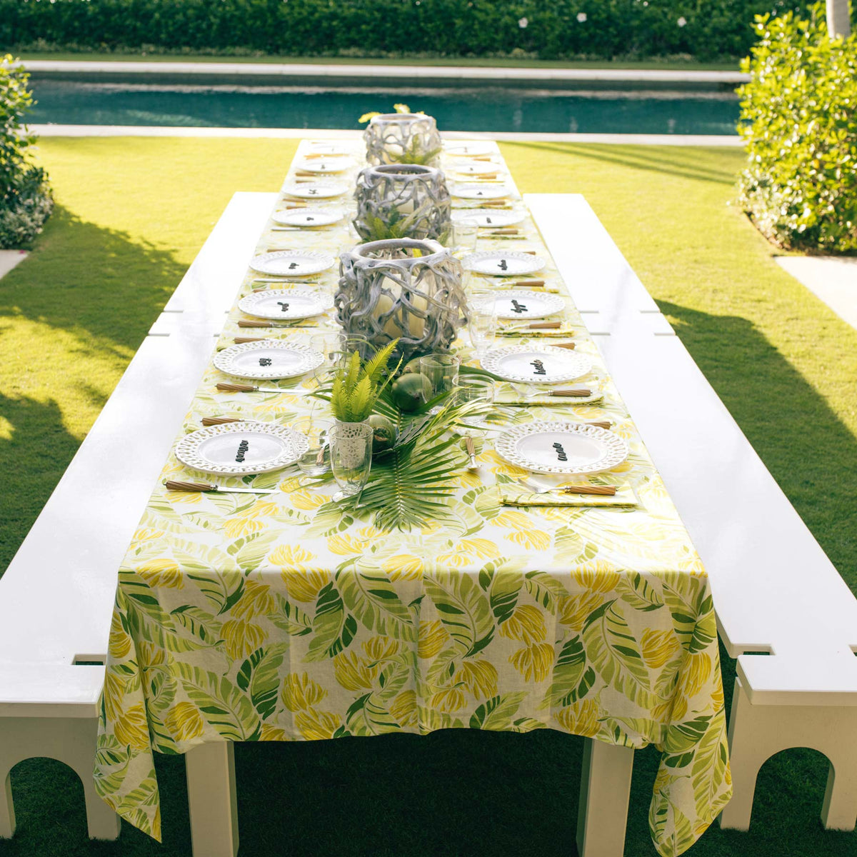 Rectangular Tablecloth - Hanalei White – Aloha Marina