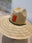 Straw Lifeguard Hat with Tiki Leather Patch