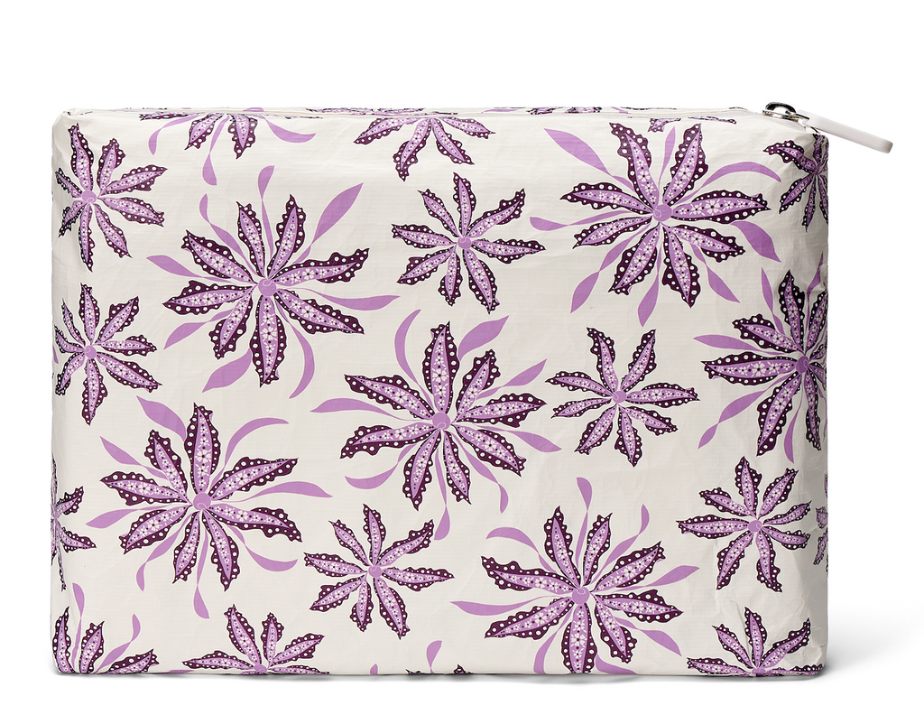 Naupaka Kahakai Purple Medium Tyvek Pouch